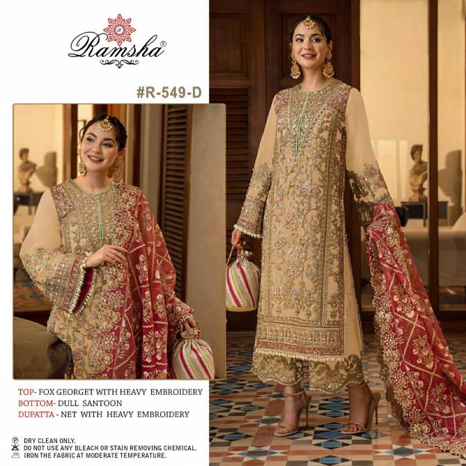 R 549 Nx By Ramsha Colors Pakistani Suits Catalog